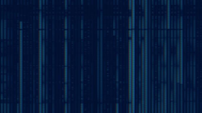 【4K时尚背景】蓝色躁波抽象虚拟噪点视错