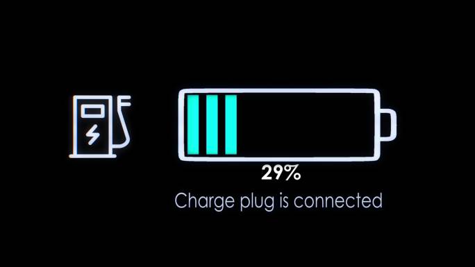 电动汽车充电指示充电进度