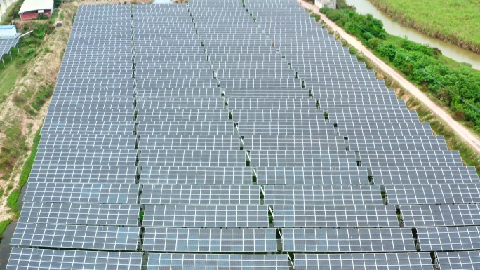 新能源太阳能光伏发电4K