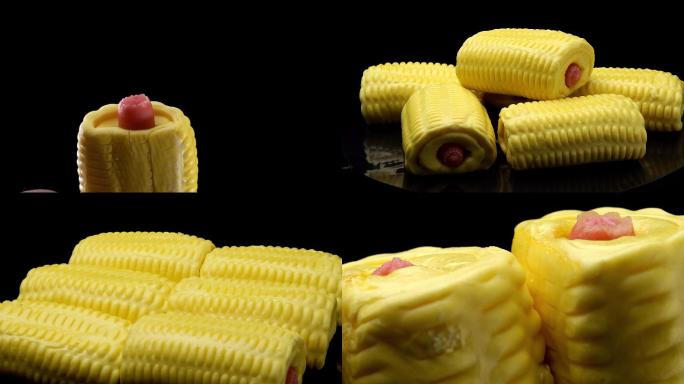 4K玉米热狗卷升格拍摄