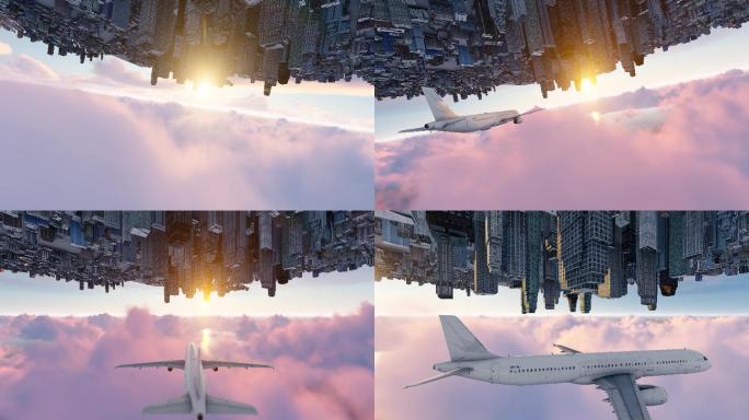 4K飞机未来城市概念2