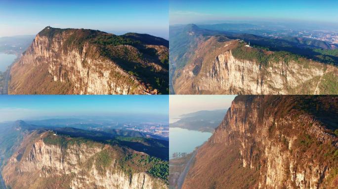 航拍昆明西山风景区