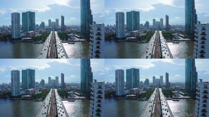 泰国曼谷著名城市鸟瞰图