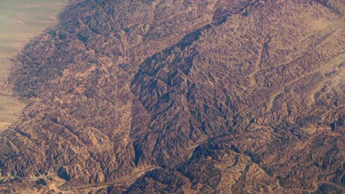 新疆高空拍摄地面