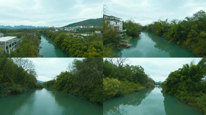 桂林 大圩古镇 漓江 毛洲岛山水名城风景