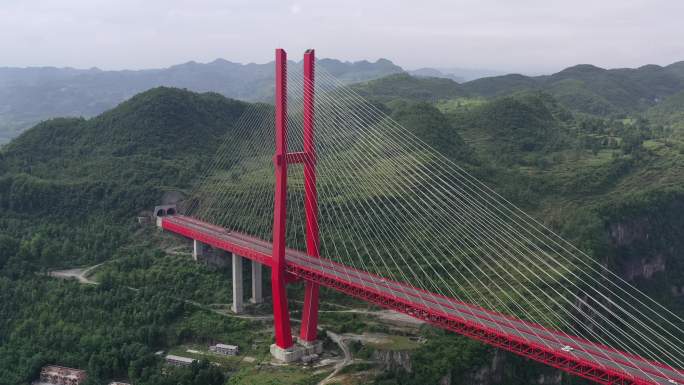 【4K正版素材】航拍贵州鸭池河大桥