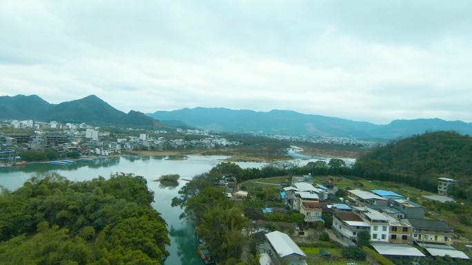 桂林 大圩古镇 漓江 毛洲岛 河道 风景