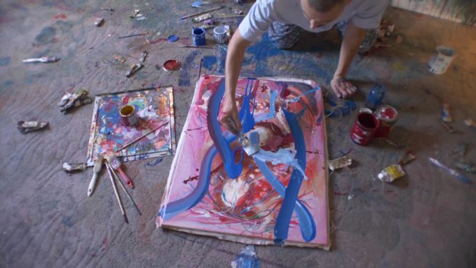抽象画绘画美术素描写生画画培训涂鸦艺术