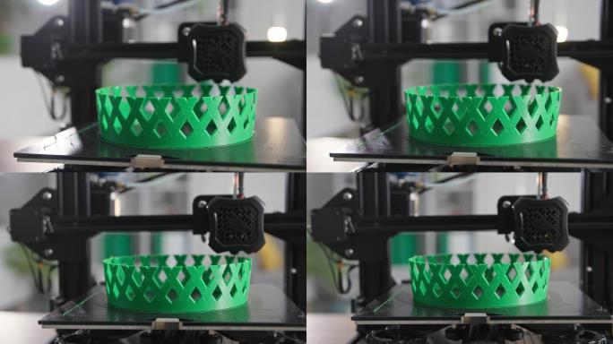 自动3D打印机从塑料层逐层创建原型模型