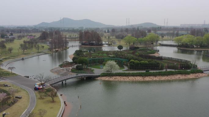 4K原素材-航拍上海辰山植物园