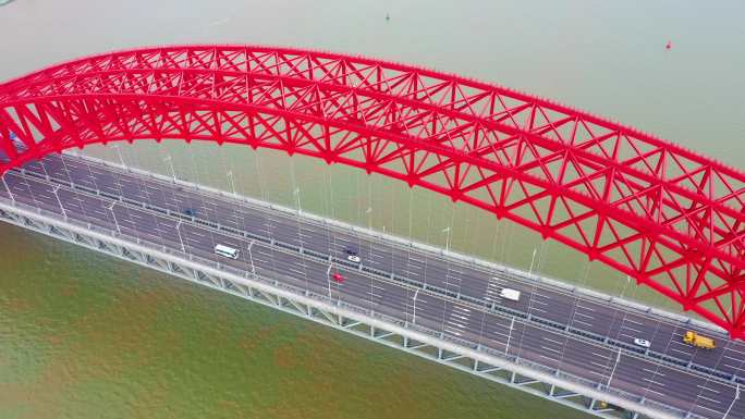 广州南沙明珠湾大桥航拍