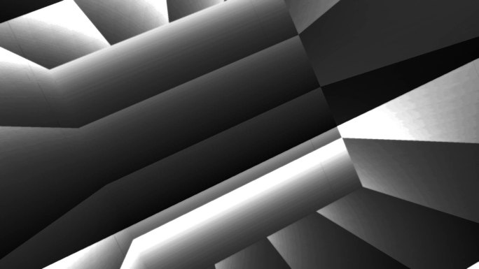 黑白光影空间变幻艺术背景投影VJ素材78