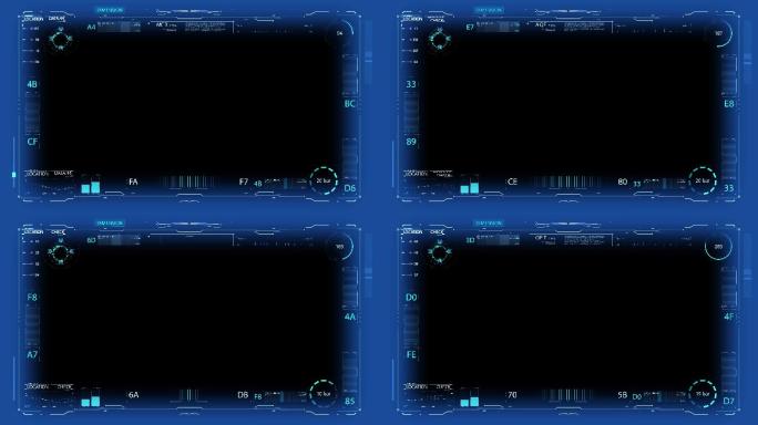 4K HUD科技框元素 01