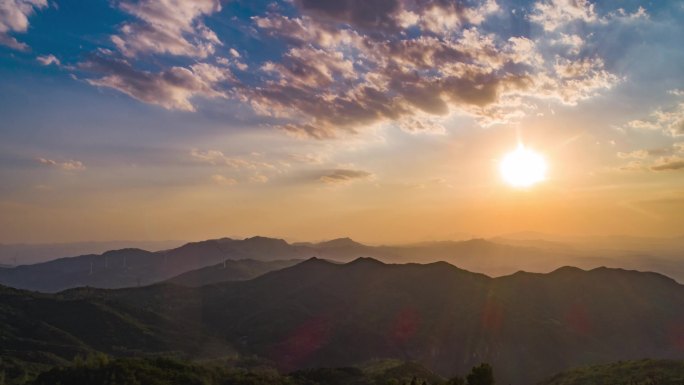 新郑始祖山日落