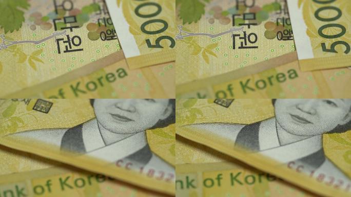 韩国5万韩元韩币纸钞现金纸钱南韩钞票