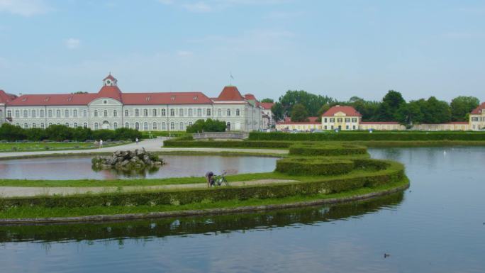 慕尼黑宁芬堡宫殿周围的景色。