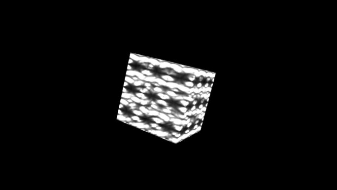 黑白光影旋转动感魔方立方体方块96