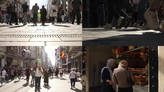 土耳其街道人流