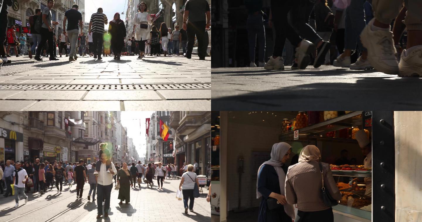 土耳其街道人流