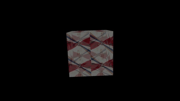 动感旋转魔方表演背景方块立方体VJ素材0