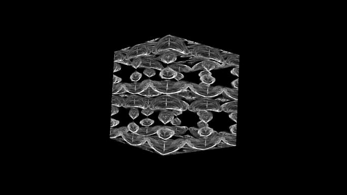 镂空旋转动感魔方立方体方块VJ素材37