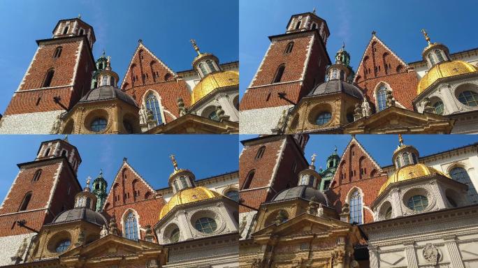 波兰克拉科夫古城欧洲中部欧式建设历史人文