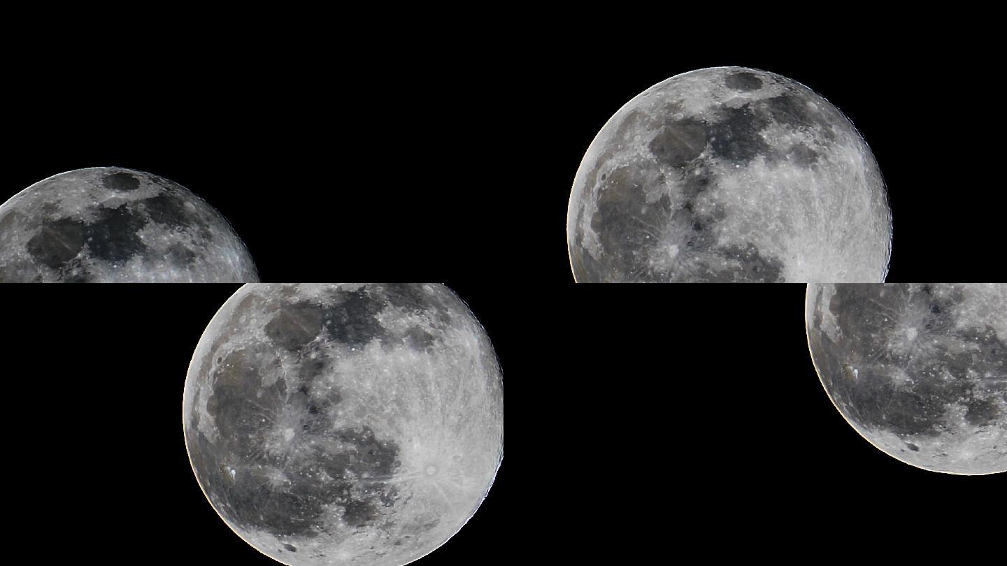 超级大月亮4k实拍