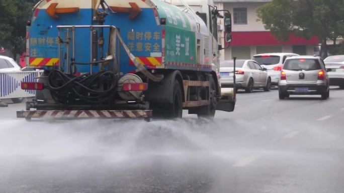 洒水车 扫地车  环卫工人