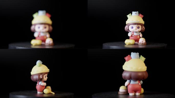 可爱卡通玩偶人偶玩具盲盒潮玩视频素材