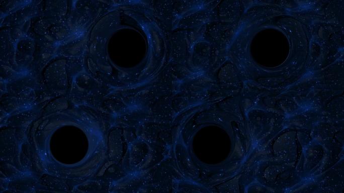 以太空和暗物质为背景的黑洞