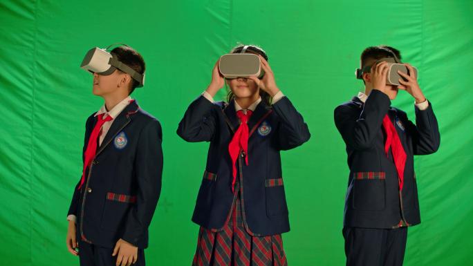 学生VR课程绿幕抠像