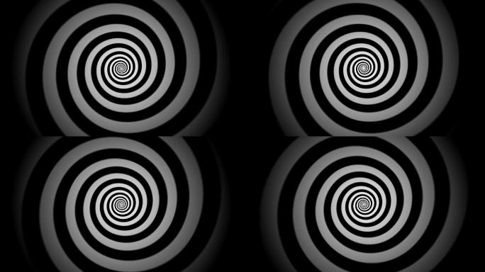 催眠术动画盘旋放大的斑马纹聚焦点核心