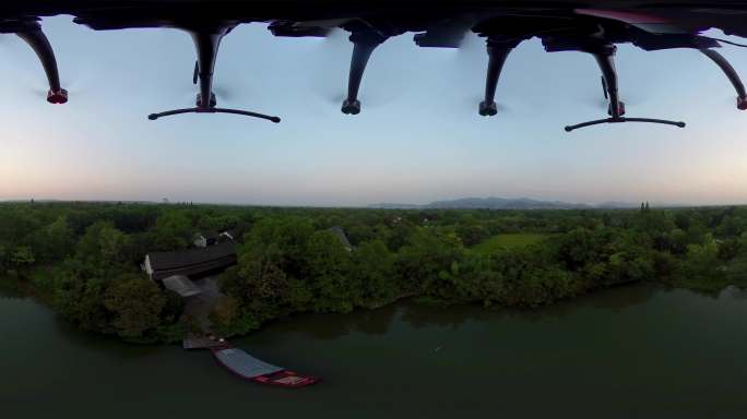 西溪湿地01 8K航拍全景VR 360度