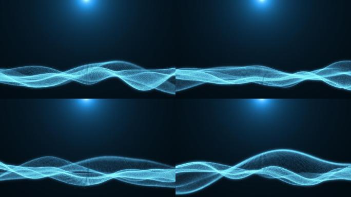 粒子波形背景特效视频背景可循环