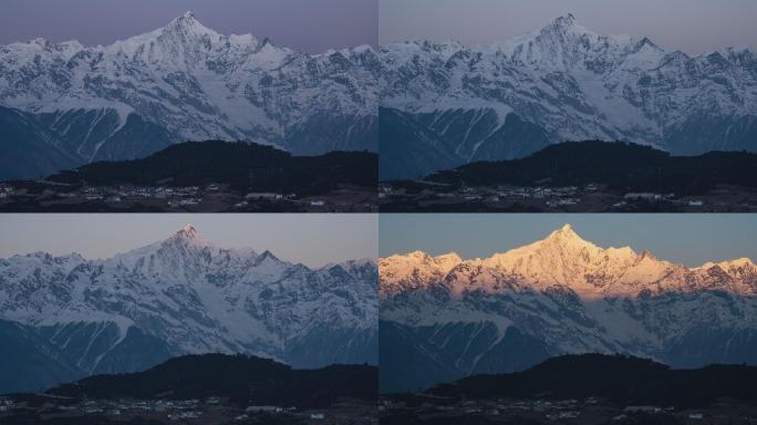 梅里雪山 日照金山