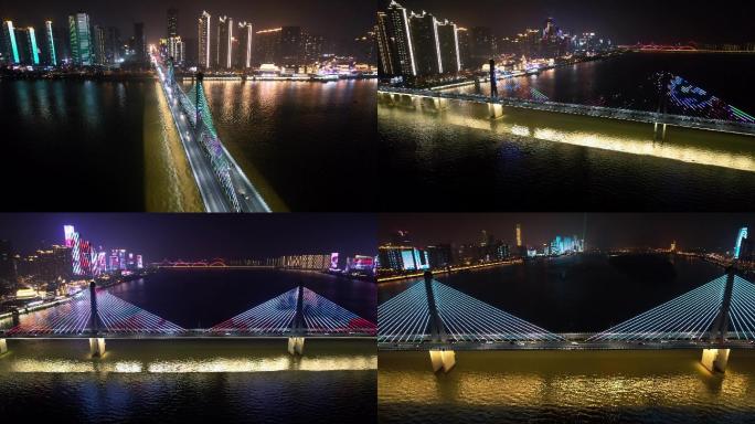 长沙银盆岭大桥夜景宣传片