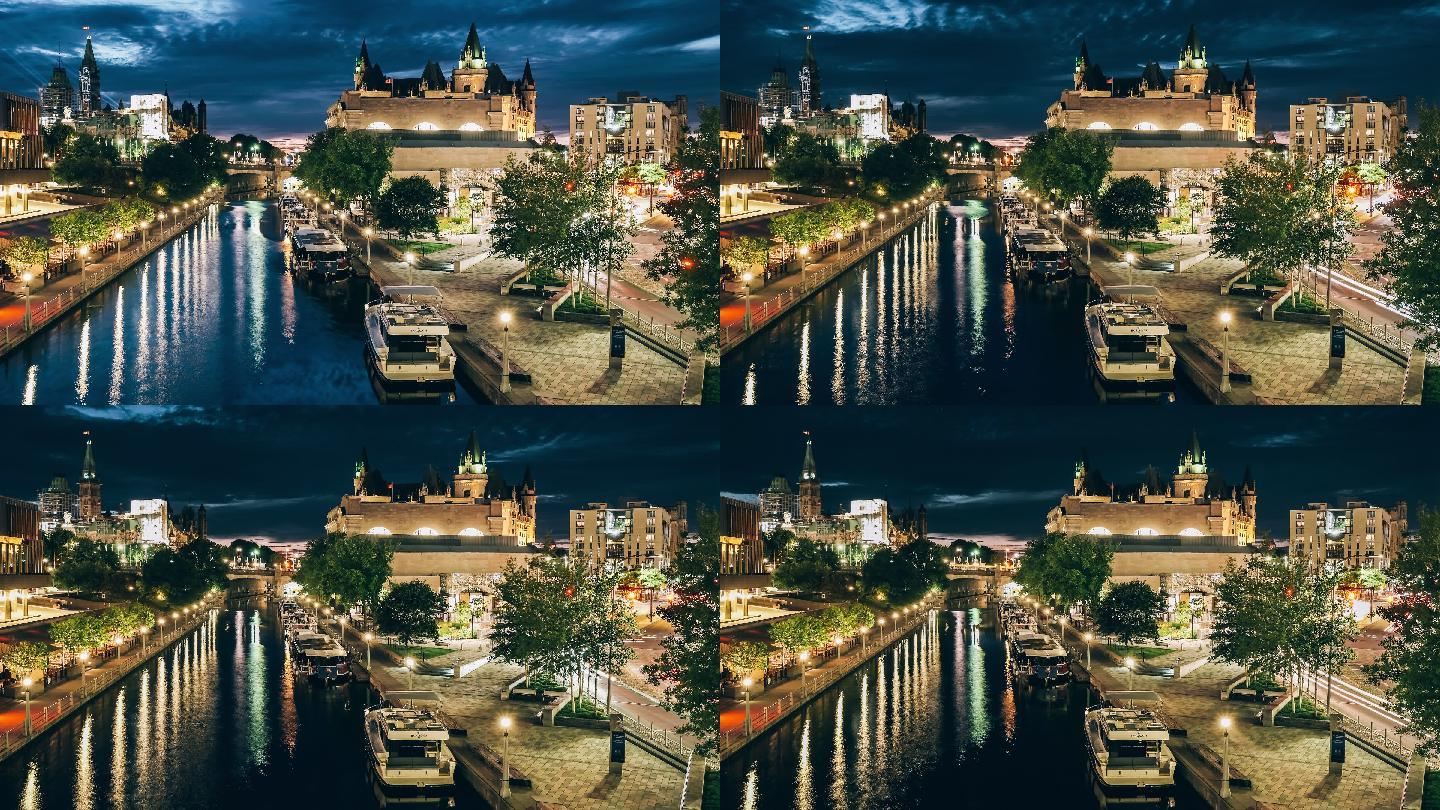 渥太华的里多运河建筑