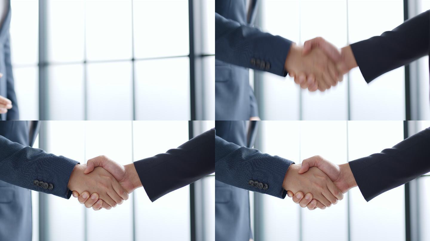 专业商人为交易、协议和成功理念握手