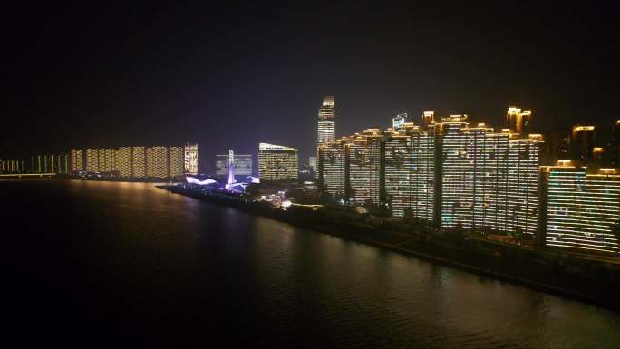 长沙北辰湘江城市CBD夜景