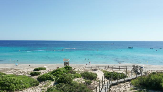 美诺卡岛海岛海面海水海洋大海