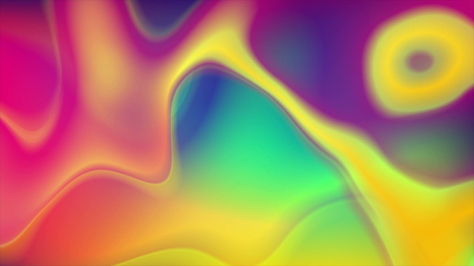 彩色流畅的液体波抽象运动背景。