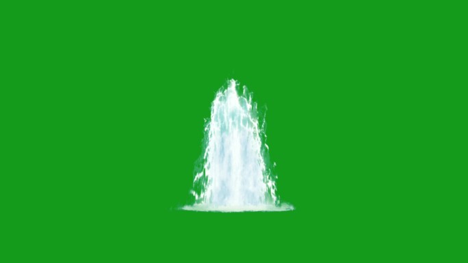 喷泉绿屏运动图形绿幕抠像素材流体