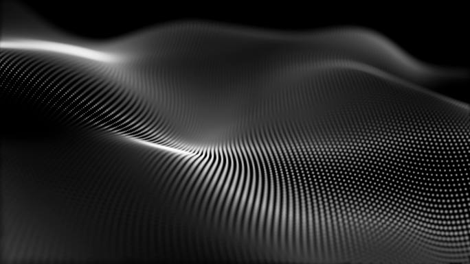 抽象背景黑色粒子黑色粒子波浪黑色波浪