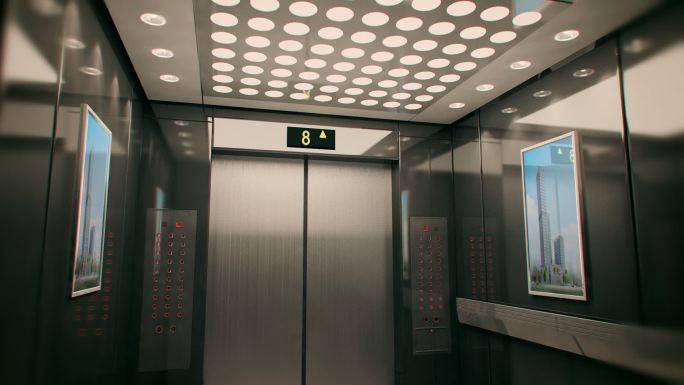 电梯间三维动画