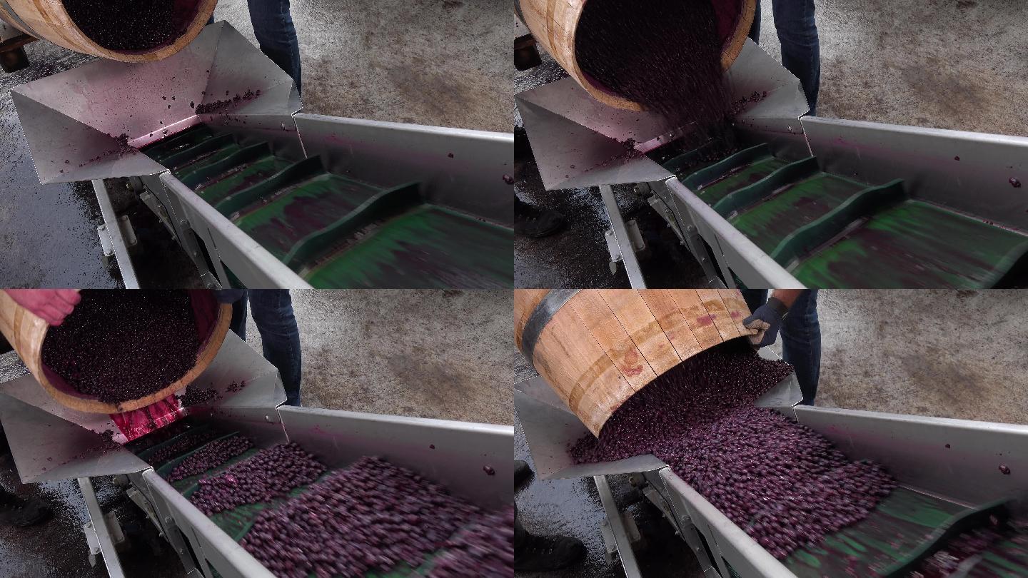 桶内发酵过程中的葡萄酒混合