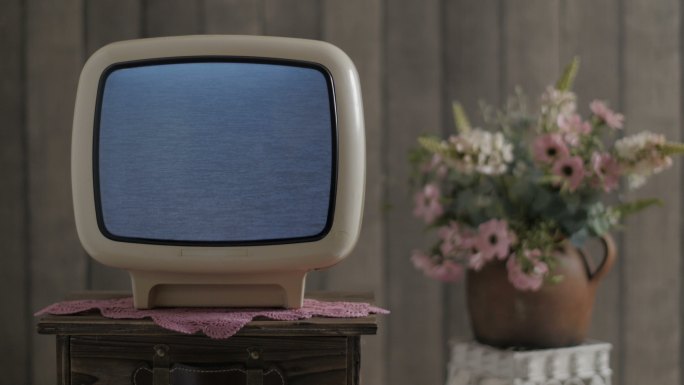 老式电视老电视机电影机故障噪点