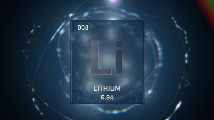 锂作为元素周期表中的元素3。