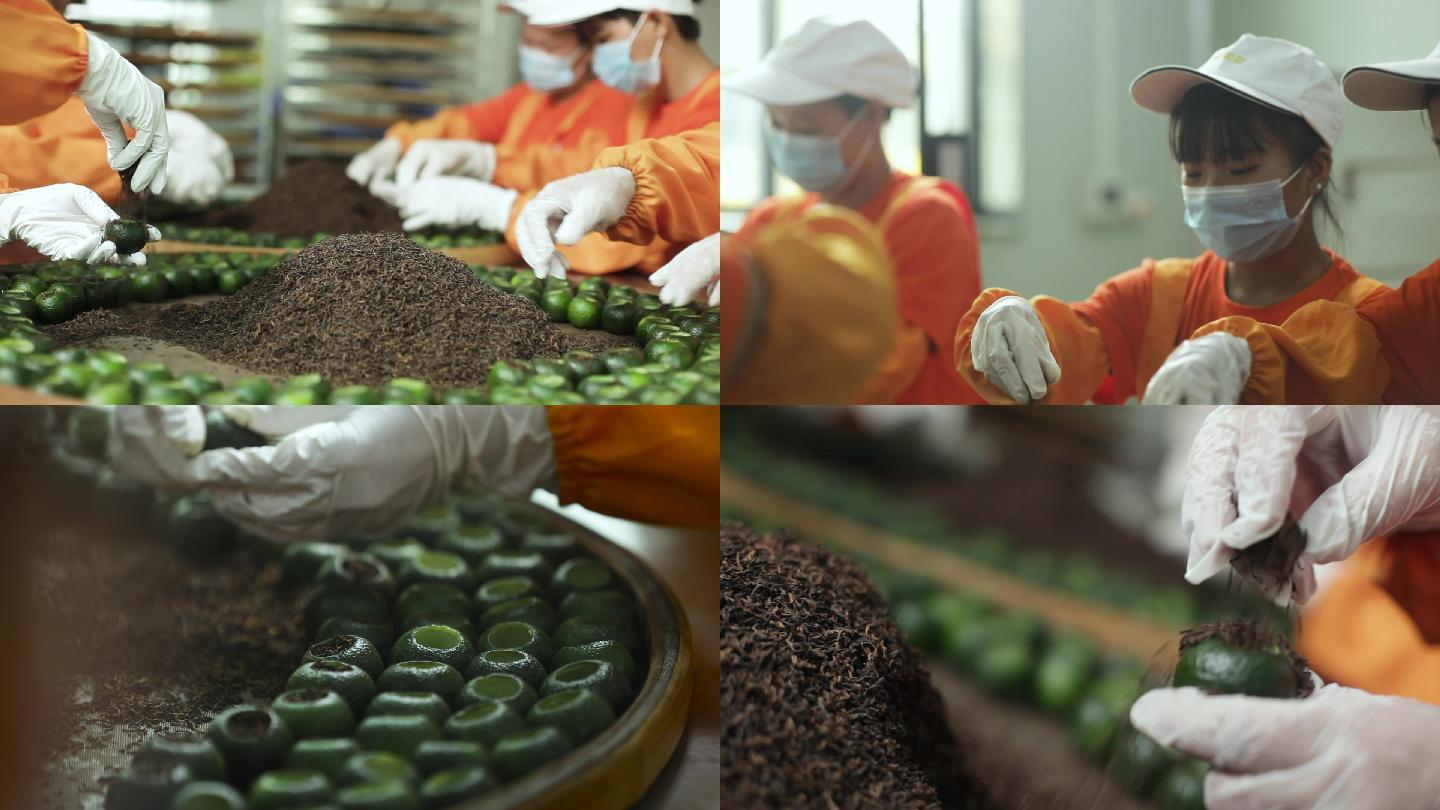 制茶厂员工制茶过程