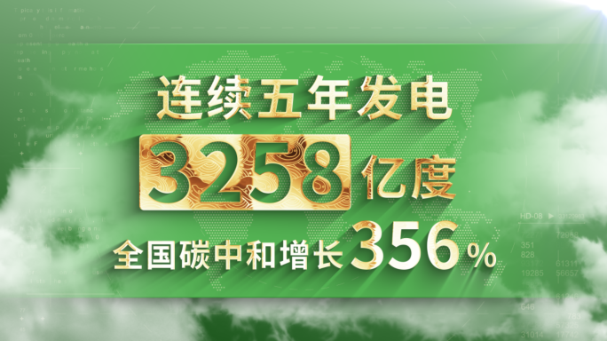 【原创】绿色环保项目数据展示