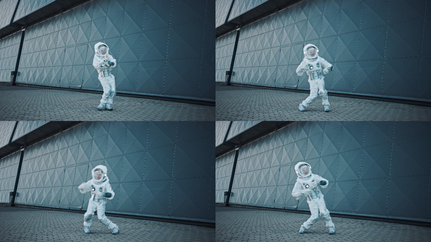 跳舞的宇航员4K旅游宣传片广告视频素材娱